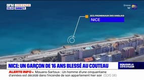 Nice: un adolescent blessé au couteau sur la promenade des Anglais