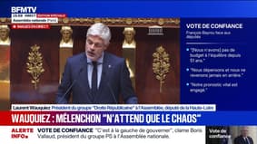 "LFI, avec Jean-Luc Mélenchon, est le premier danger politique pour notre République", affirme Laurent Wauquiez (LR)