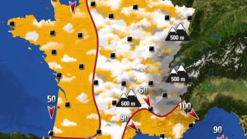 Le temps ce lundi 13 novembre 2017 en matinée Le temps ce lundi 13 novembre 2017 en matinée