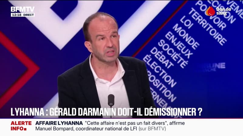 Affaire Lyhanna: "Quand on est à la tête d'un ministère, on assume", affirme Manuel Bombard à l'adresse de Gérald Darmanin