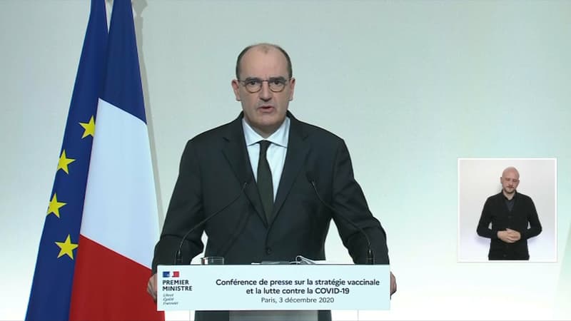 Jean Castex lors de sa conférence de presse.