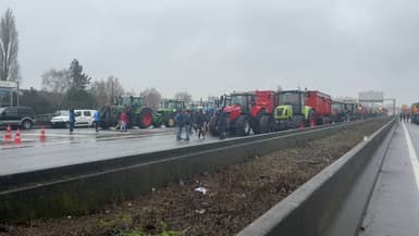 Les agriculteurs en colère bloquent l'A1 depuis ce jeudi 25 janvier.