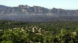 Le massif de l'Esterel, dans le Var.