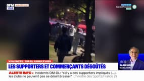 Incidents OM-OL: la frustration et l'énervement des supporters et commerçants à Marseille