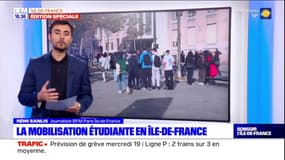 Ile-de-France: les étudiants et lycéens franciliens ont manifesté ce mardi