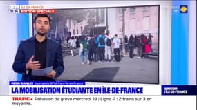 Ile-de-France: les étudiants et lycéens franciliens ont manifesté ce mardi