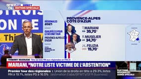 Thierry Mariani: "Notre liste est la première victime" de l'abstention