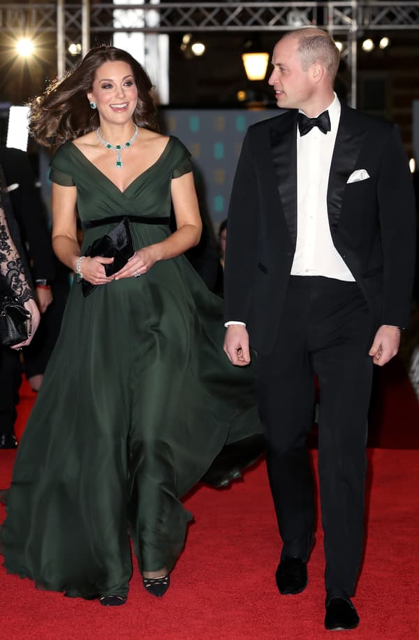 Kate Middleton et le prince William aux Bafta le 18 février, à Londres 