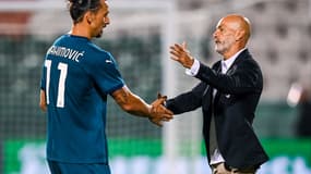 Zlatan IBRAHIMOVIC et Stefano PIOLI