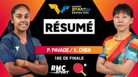 Résumé : Pavade a-t-elle passé la numéro 3 mondiale pour rejoindre les 8es ? (WTT Europe Smash)
