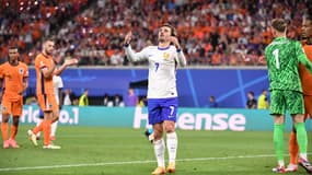 Antoine Griezmann frustré lors du match de l'Euro entre la France et les Pays-Bas, 21 juin 2024