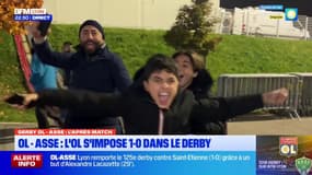 OL-ASSE: les supporters lyonnais ravis après la victoire dans le derby
