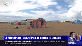 Morbihan: l'Île-d'Houat touchée par de violents orages, plusieurs campings ont été évacués