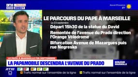 Marseille: le pape François descendra l'avenue du Prado en papamobile lors de sa visite