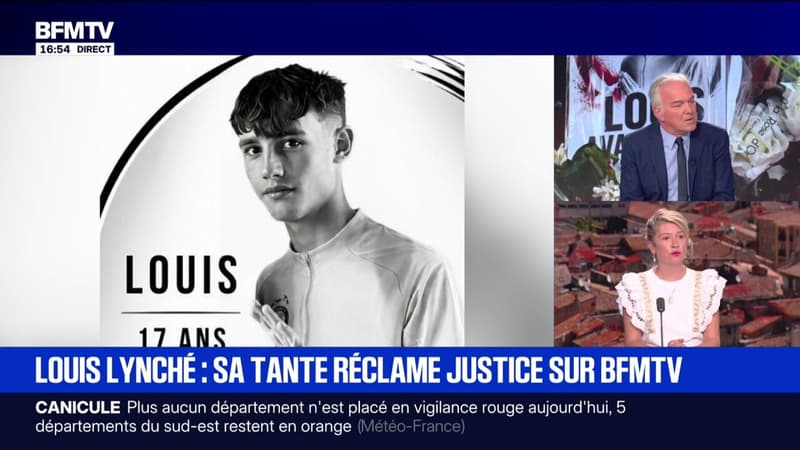 Louis lynché: "Il y a un ensauvagement de la société", affirme la tante de l'adolescent de 17 ans