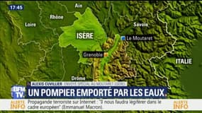 Un pompier emporté en Isère en participant à une opération de sauvetage d’une famille 