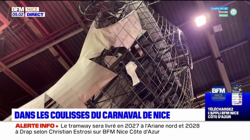 Carnaval de Nice: à la découverte d'une nouvelle marionnette géante