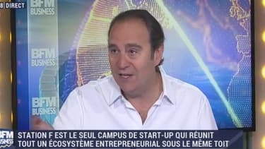 "Il faut qu'on ait plus de tentatives de créations d'entreprises et notre idée avec Station F est de pousser les jeunes vers l'entrepreneuriat" a soutenu Xavier Niel sur l'antenne de BFM Business