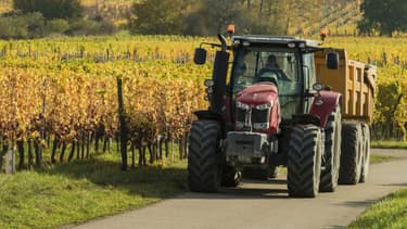 Un tracteur - Image d'illustration