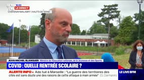 Jean-Michel Blanquer: "Il n'y a évidemment pas de pass sanitaire pour aller à l'école"