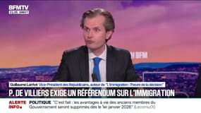 Immigration: pour Guillaume Larrivé, vice-président des Républicains, "il faut modifier la Constitution et il faut redonner au peuple français le droit de choisir par référendum"