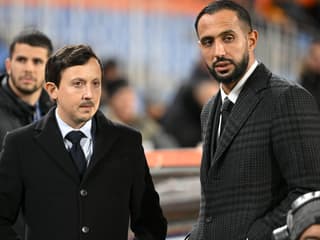 Pablo Longoria et Medhi Benatia en décembre 2023