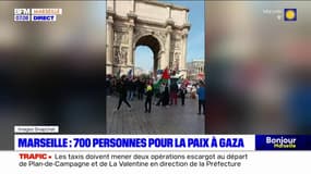 Marseille: 700 personnes manifestent pour la paix à Gaza
