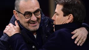 Maurizio Sarri et Rudi Garcia
