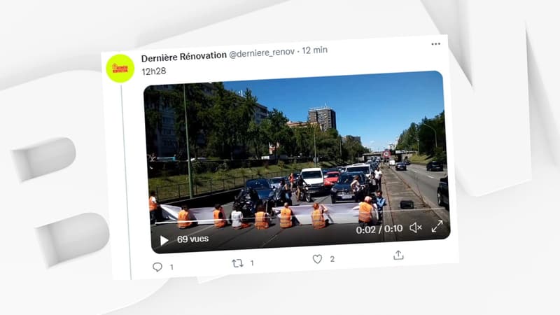 Le périphérique bloqué par les militants de "Dernière Rénovation"