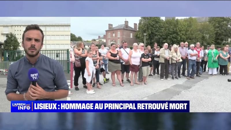 Lisieux: une centaine de personnes présentes à l'hommage pour le principal du collège retrouvé mort