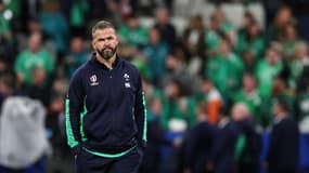 Le sélectionneur du XV d'Irlande Andy Farrell, le 14 octobre 2023