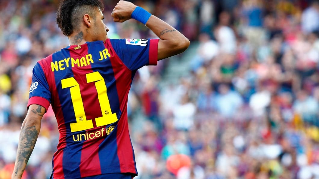 Neymar sous le maillot de Barcelone Neymar sous le maillot de Barcelone
