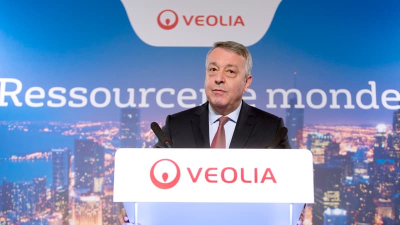 Antoine Frérot, PDG de Veolia, salue les bons résultats du groupe.