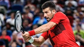 Novak Djokovic au Masters de Shanghai, le 14 octobre 2024