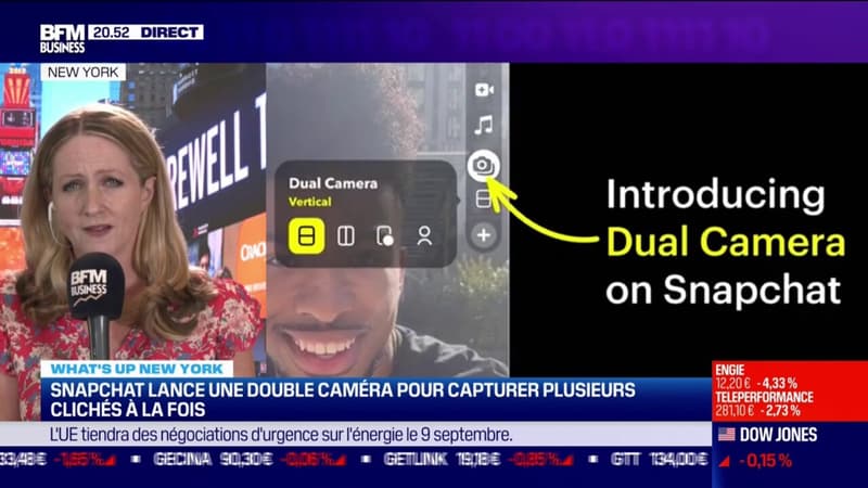 Snapchat lance une nouvelle fonctionnalité pour utiliser les deux objectifs du téléphone simultanément