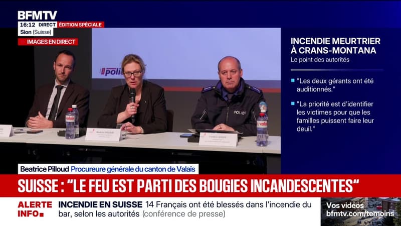 Incendie en Suisse: "L'enquête porte sur la pose de la mousse acoustique", affirme la procureure