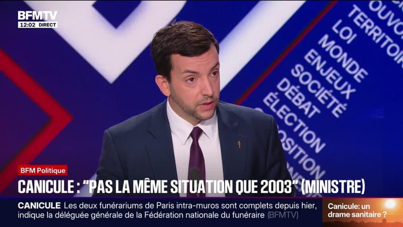 "Le fiasco vient d'une politique lamentable [menée] depuis 20 ans ": Jean-Philippe Tanguy, député Rassemblement national de la Somme, réagit à la gestion de la canicule par le gouvernement