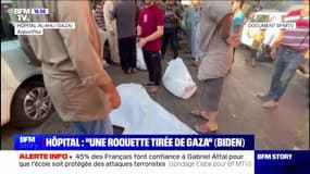 Les images de l'hôpital Al-Ahli de Gaza touché par une frappe mardi soir (document BFMTV) 