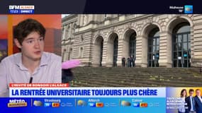 Strasbourg: "3156 euros", c'est le coût de la rentrée étudiante, selon Jérémy Darenne, Vice-président de l'AFGES