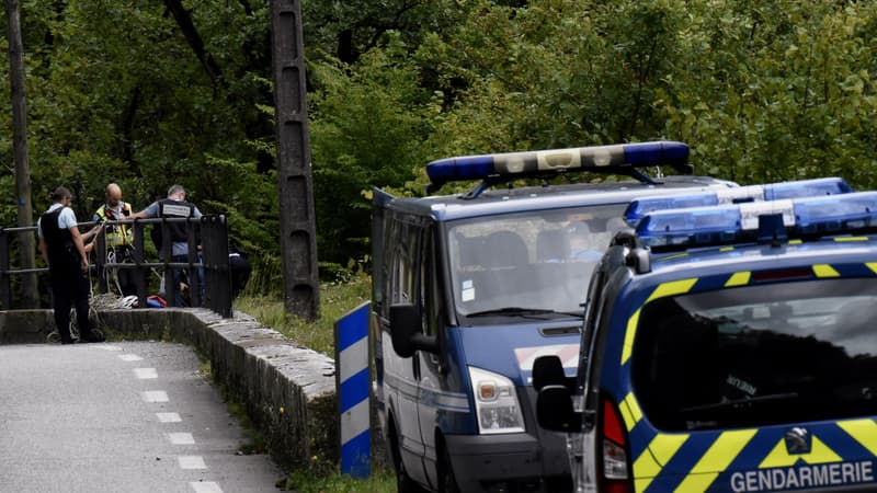 Des opérations de recherche dans les Gorges de Chailles le 6 septembre 2017 à Saint-Béron