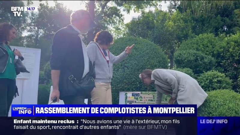 BFMTV a pu pénétrer au coeur du rassemblement de complotistes en cours à Montpellier