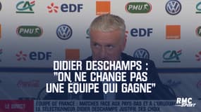 Équipe de France : "On ne change pas une équipe qui gagne" reconnait Deschamps
