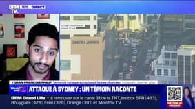 Yohan Francois Philip, témoin de l'attaque au couteau à Sydney: "C'est surtout de ne pas savoir ce qui se passe qui nous faisait peur"