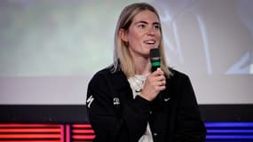 Demi Vollering lors de la conférence de presse de début de saison de la FDJ-Suez - le 11/02/2025