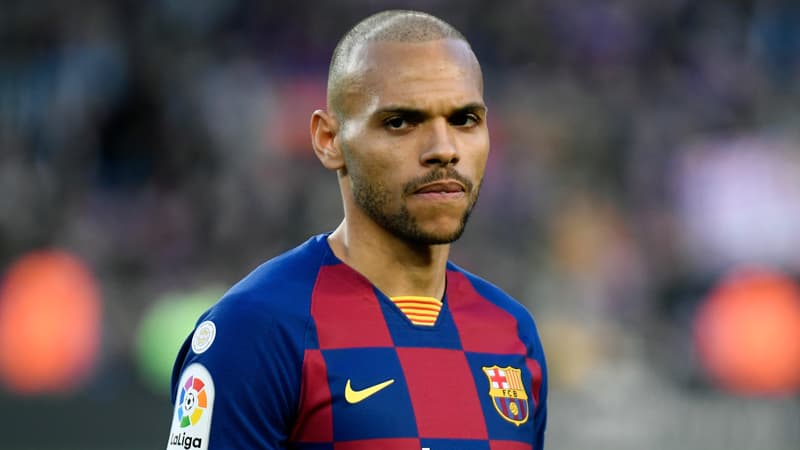 Barça: l'émotion de Braithwaite, qui explique ses deux ans en fauteuil roulant