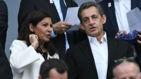 Nicolas Sarkozy et Anne Hidalgo le 27 mai 2017.