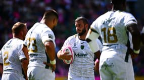 L'US Montauban lors de sa défaite face au Stade Francais le 6 septembre 2025 en Top 14