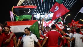 Des supporters tunisiens au Qatar le 16 novembre 2022