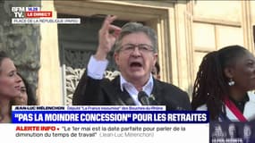 Jean-Luc Mélenchon estime que le 1er-Mai est la date pour évoquer "la diminution du temps de travail"