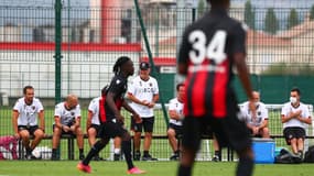 Christophe Galtier pendant un match de préparation de l'OGC Nice